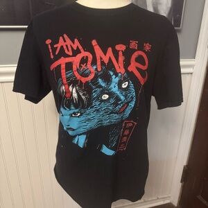 Junji Ito Tomie Black Graphic Tshirt Crunchyroll Manga  “I Am Tomie”